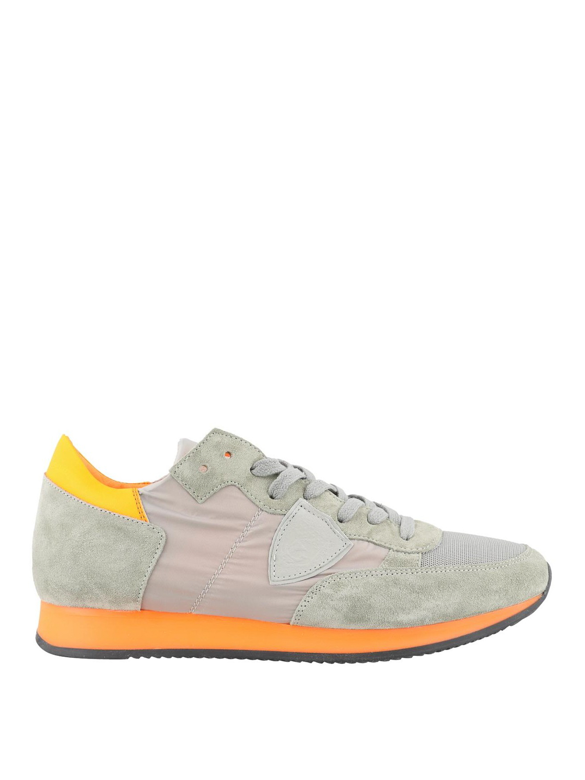 Trainers Philippe Model - Tropez Neon grey and orange sneakers - TRLUNF06