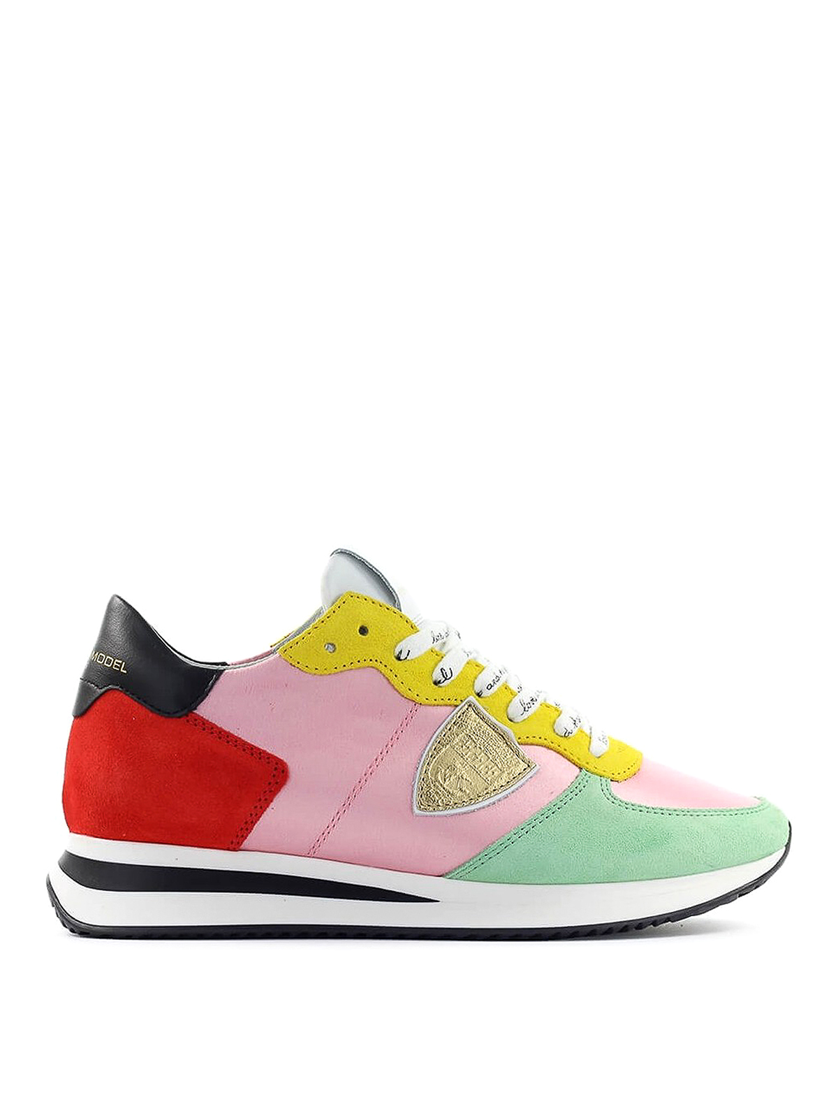 PHILIPPE MODEL TROPEZ X MULTI FABRIC SNEAKERS