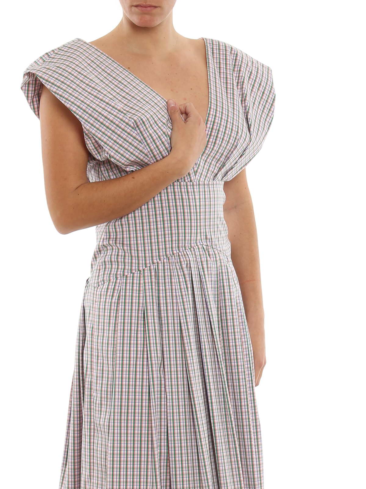 check print dress