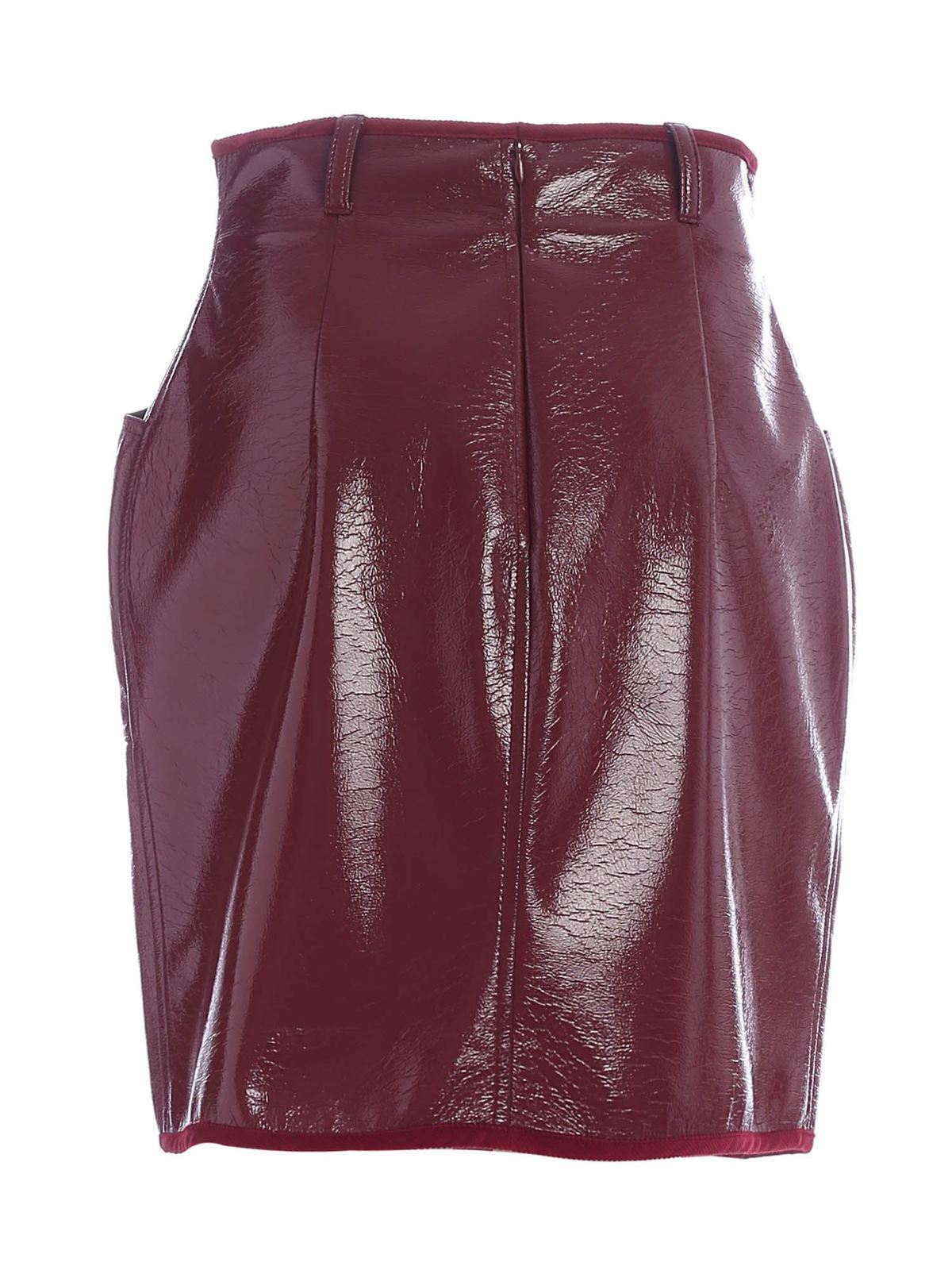 Philosophy di Lorenzo Serafini - Faux patent leather miniskirt ...