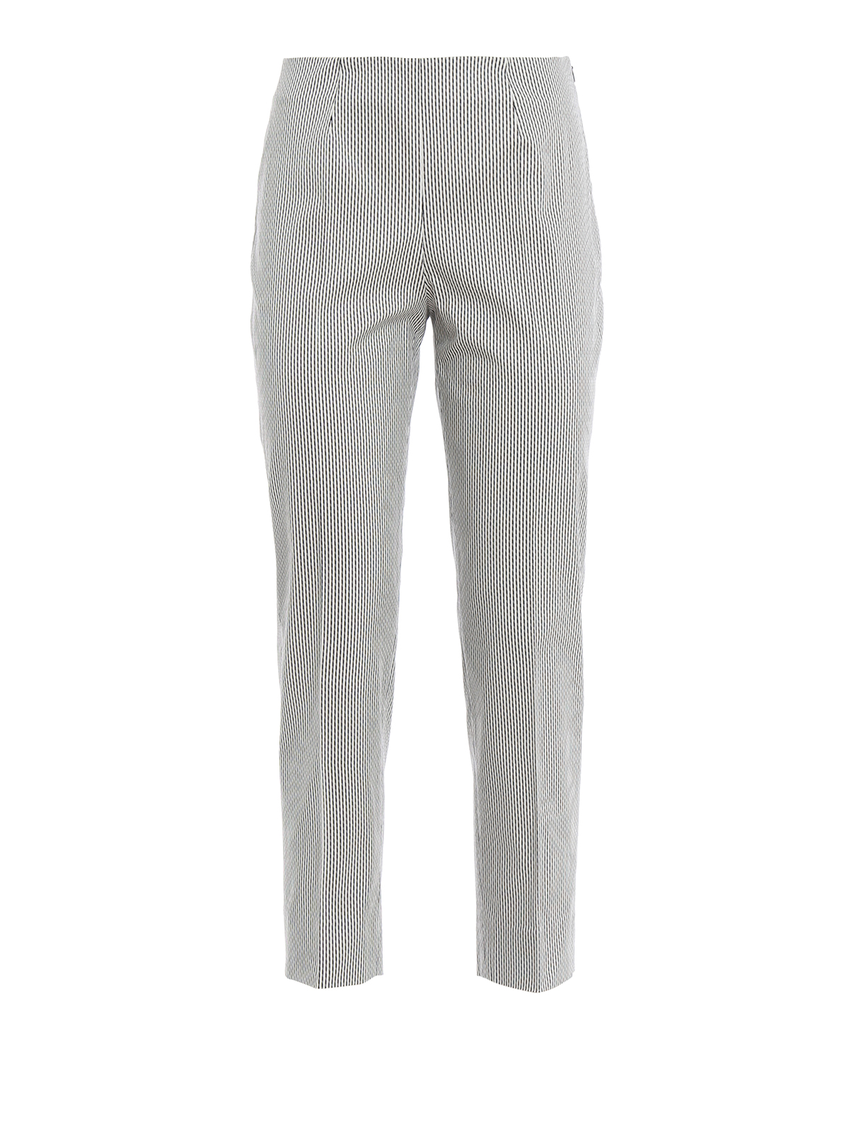 Casual trousers Piazza Sempione - Audrey printed cotton tapered pants ...