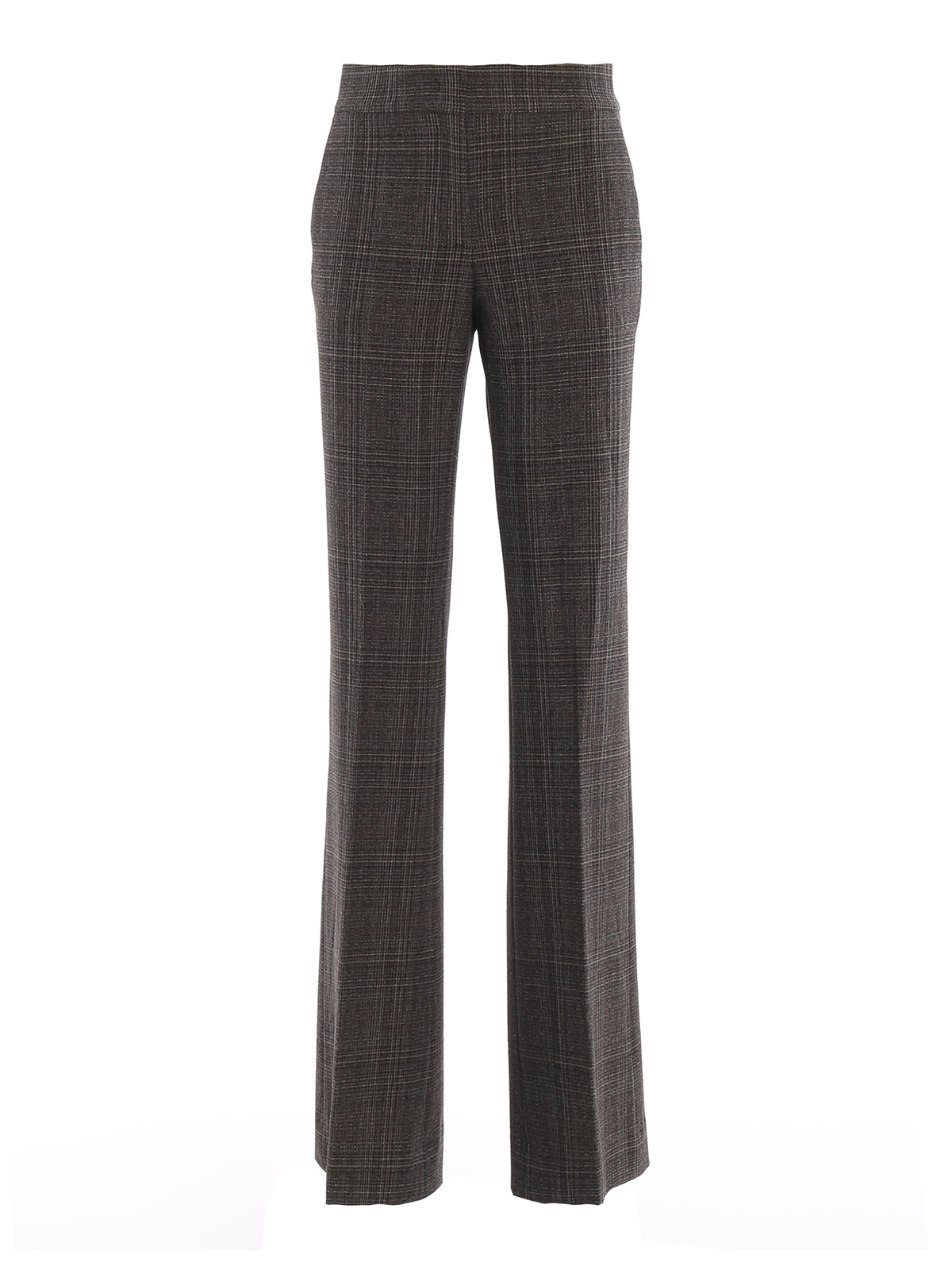 Casual Trousers Piazza Sempione - Tartan Flared Trousers - PP004M0S33608810