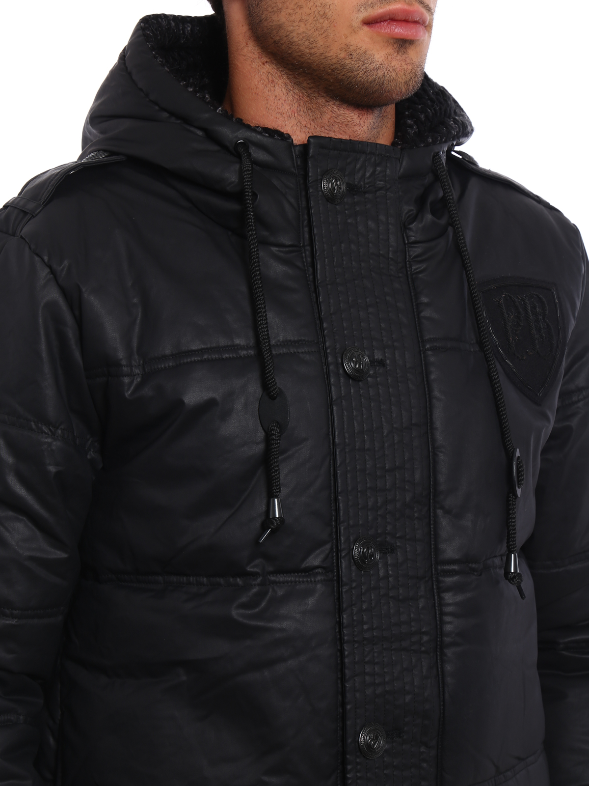 jackets Balmain - Padded hooded jacket - HP270330A7031905