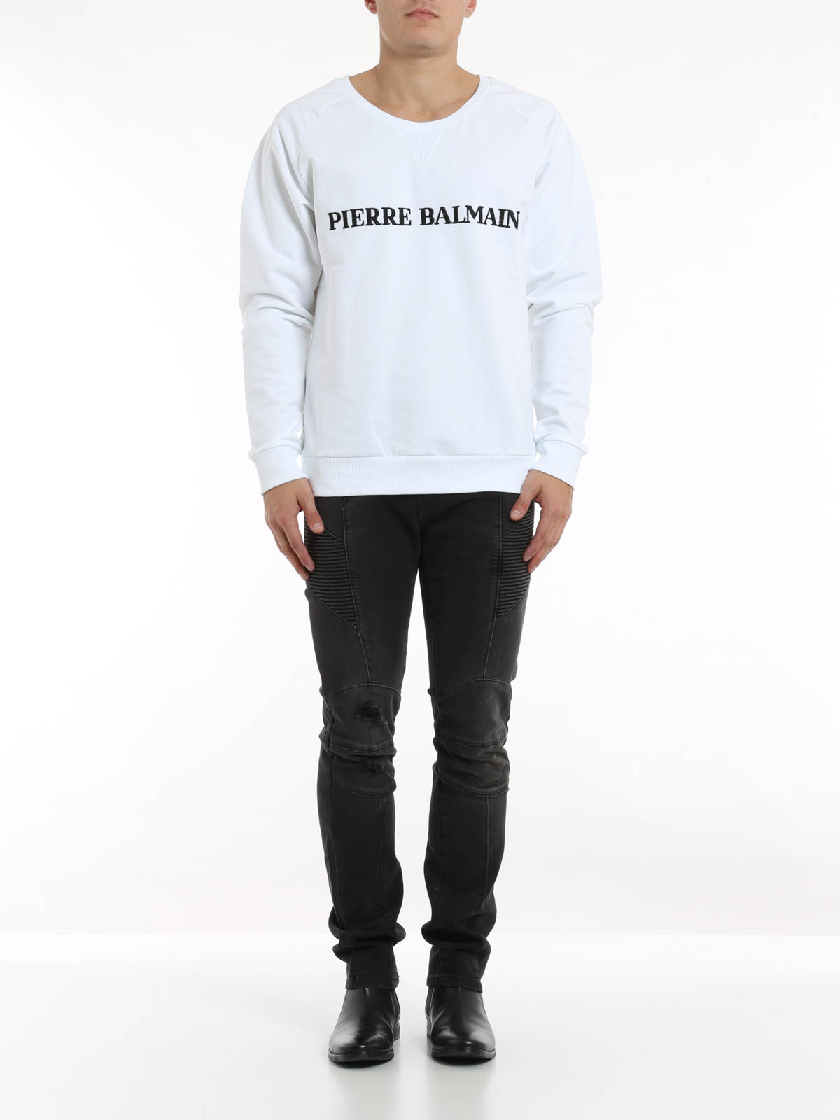 balmain crew neck sweater