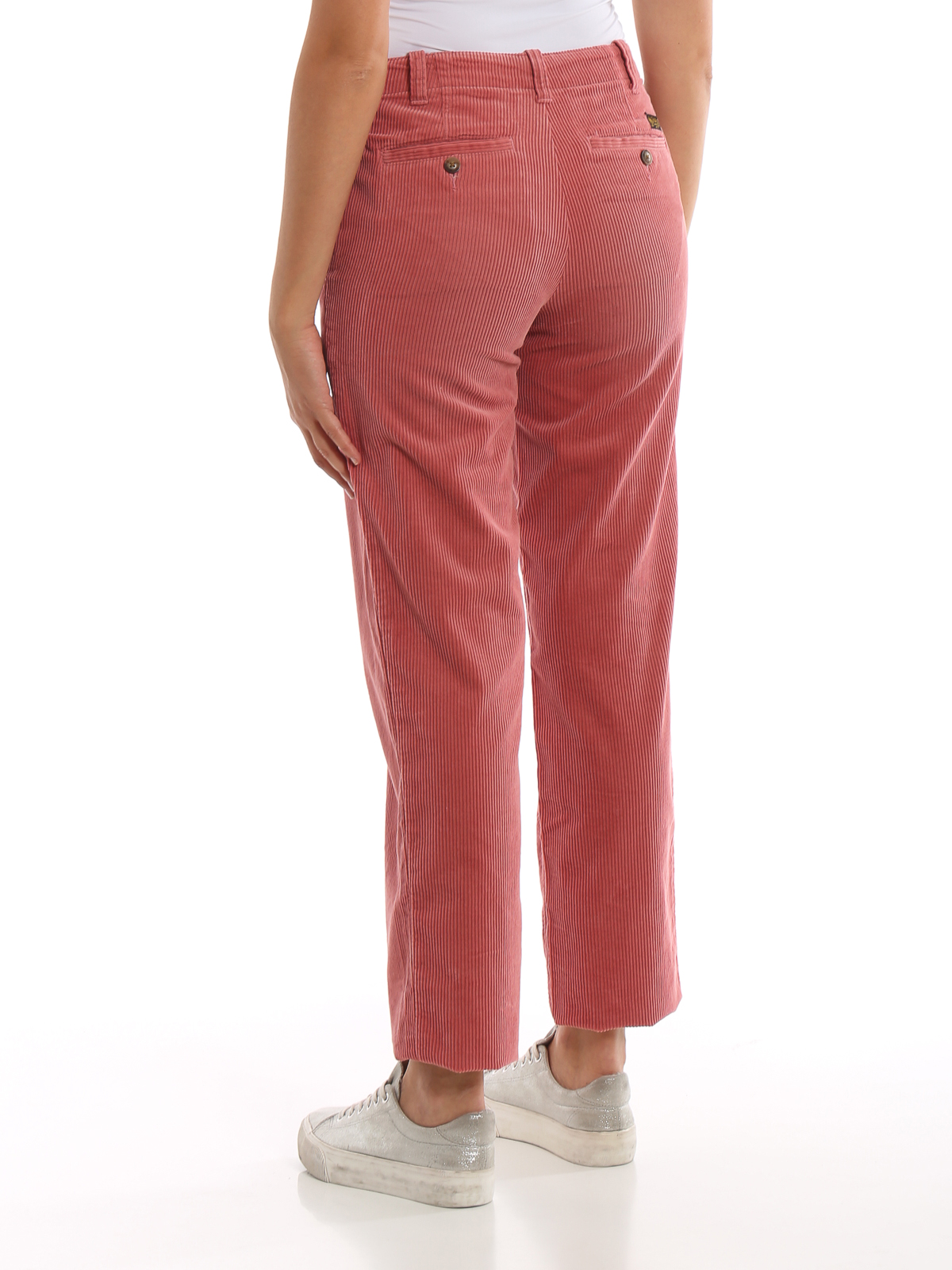 Casual trousers Polo Ralph Lauren - Pink corduroy trousers - 211759965003
