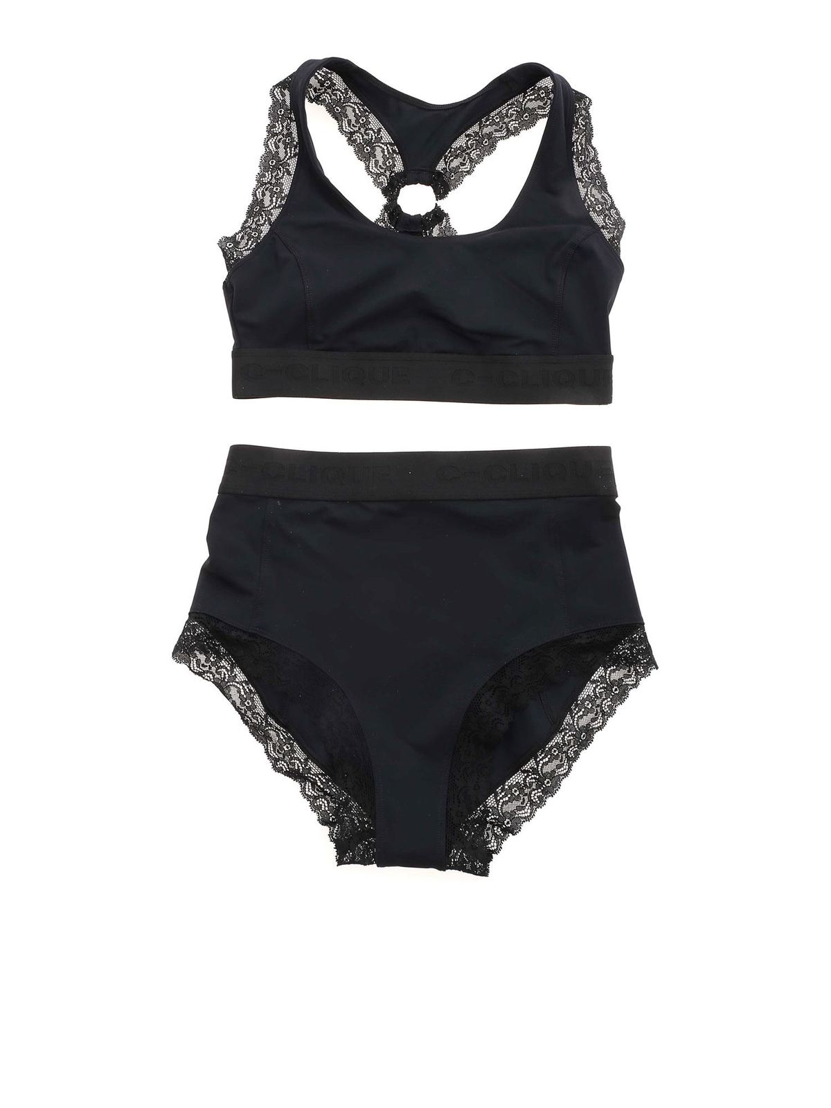 Bikinis Pinko Shorthair bikini in black 1C10CKY47NZ99