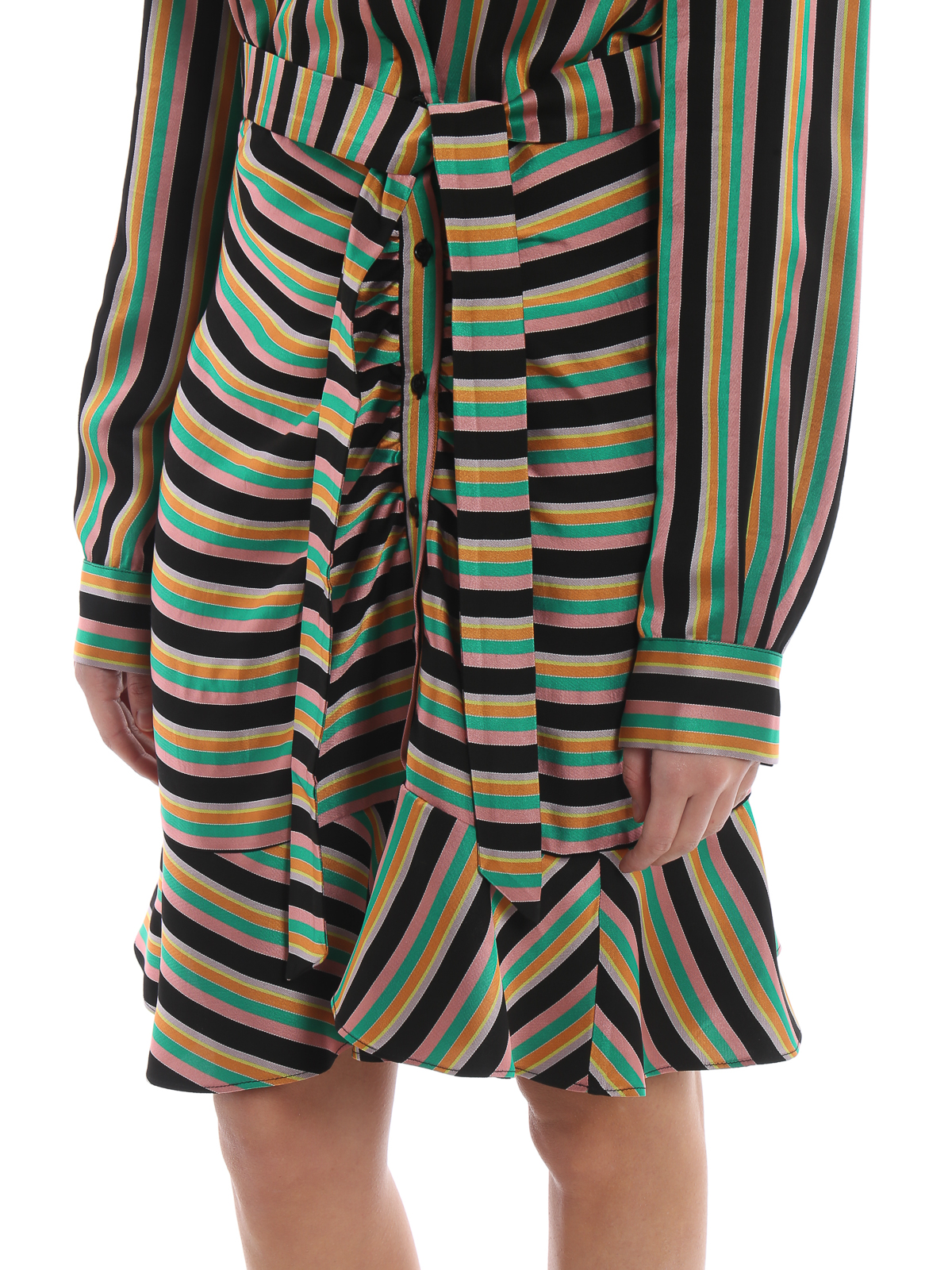 vestito pinko a righe