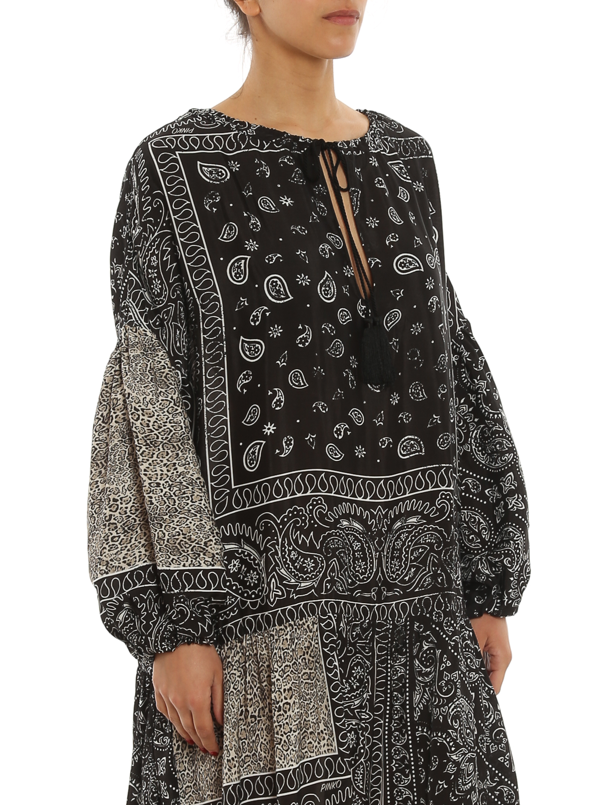Abiti corti Pinko - Vestito Barmario stile caftano - 1N13638545ZC3