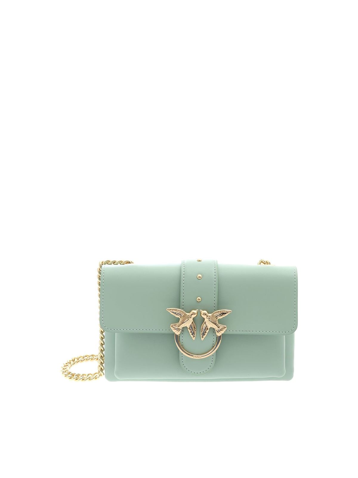 januari credit Geniet Cross body bags Pinko - Love Mini Soft Simply bag in mint green -  1P21KUY5FFT31