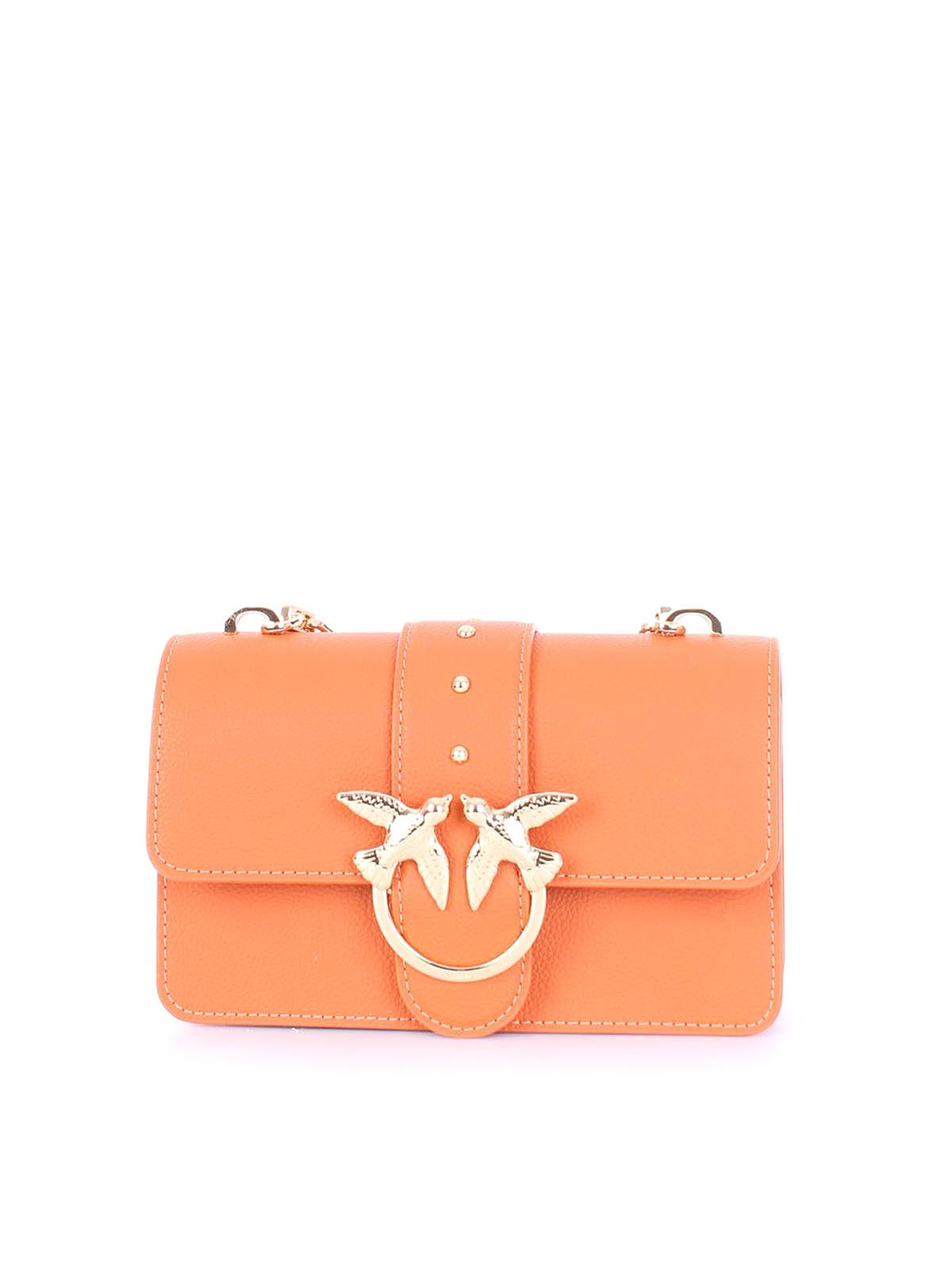 Pinko Love Simply Mini 1 Cross Body Bag In Orange