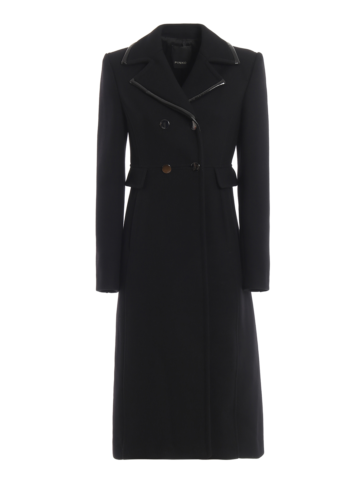 Pinko - Preporre wool blend black coat - long coats - 1G14D97507Z99