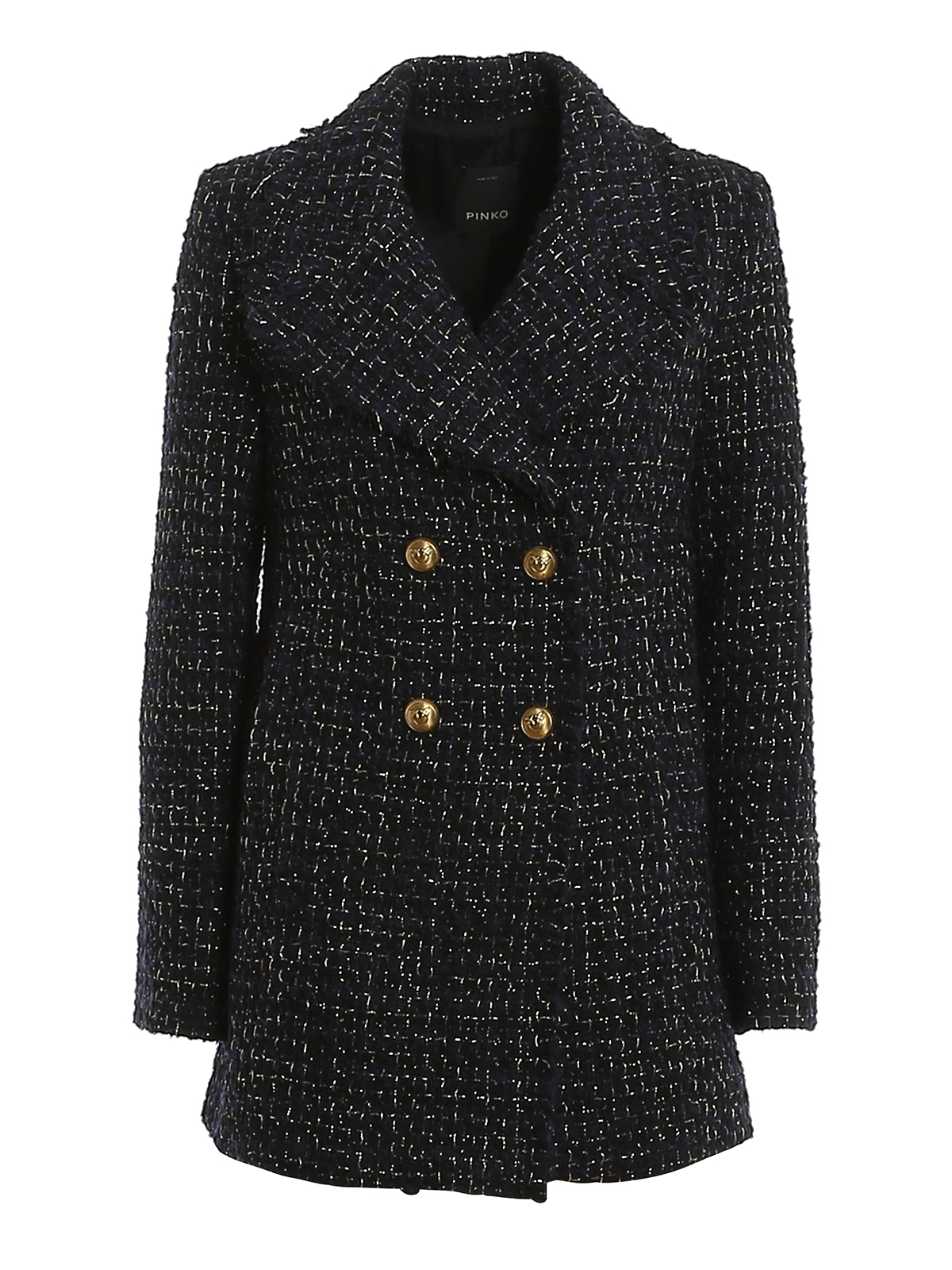 pinko tweed coat