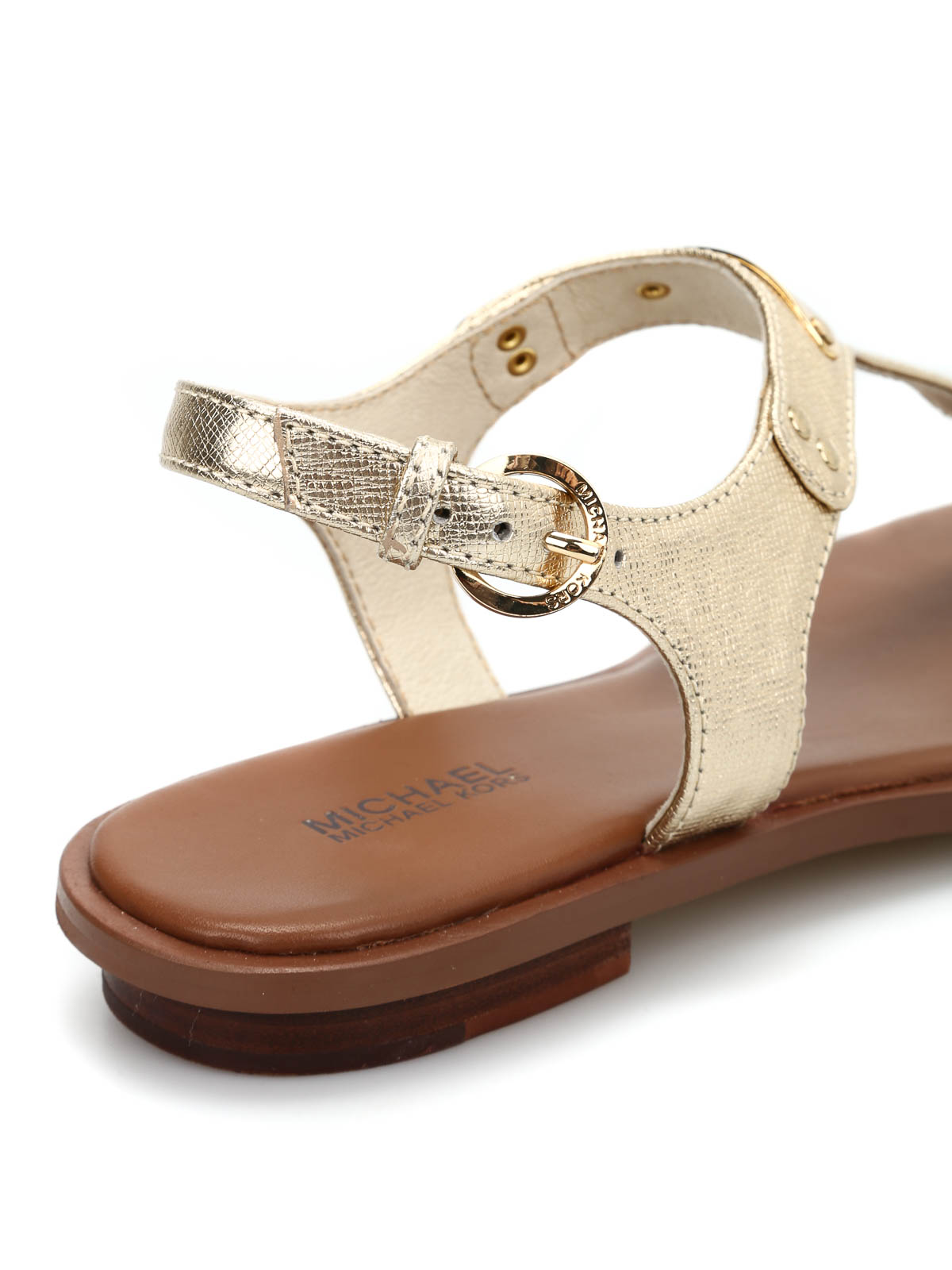 michael kors mk plate thong