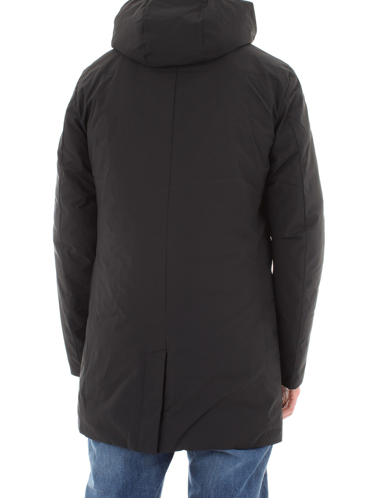 Save the Duck - Plumtech® padded black raincoat - padded coats ...