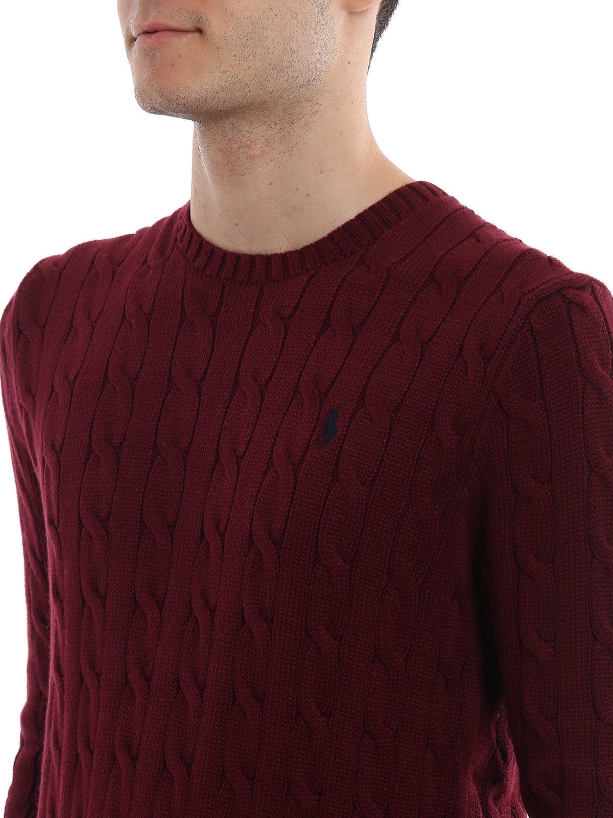 Polo Ralph Lauren - Burgundy cable knit 