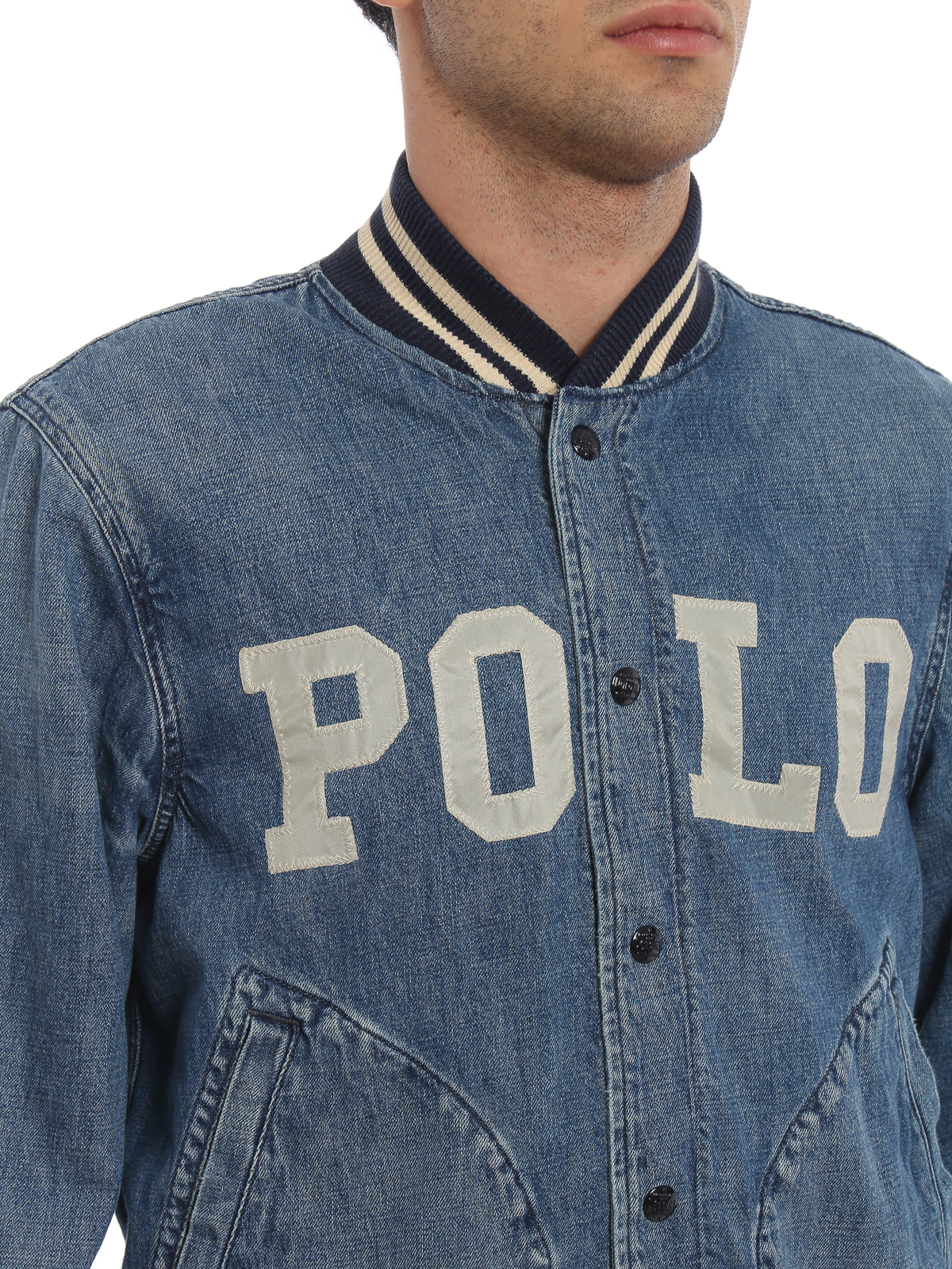 Denim jacket Polo Ralph Lauren - Cotton denim bomber jacket - 710730381001