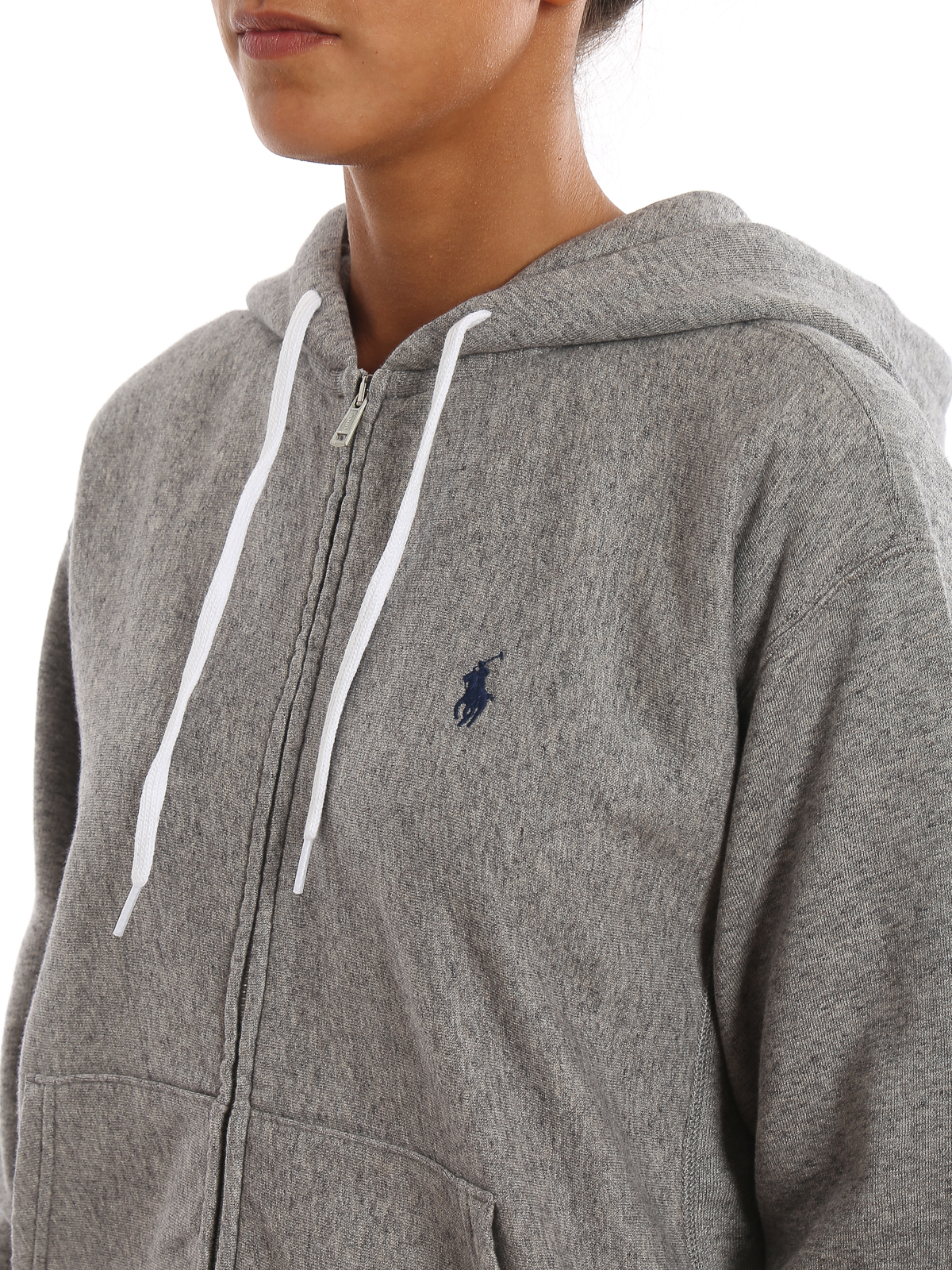 polo cotton fleece hoodie