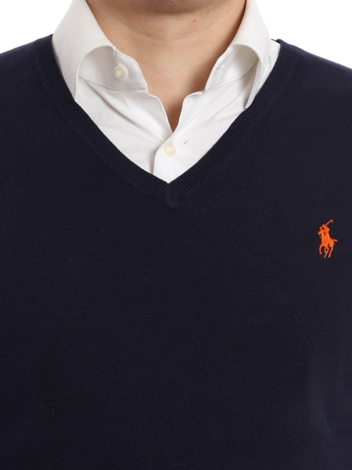V necks Polo Ralph Lauren - Cotton V-neck sweater - A40S4603C4782A49HN