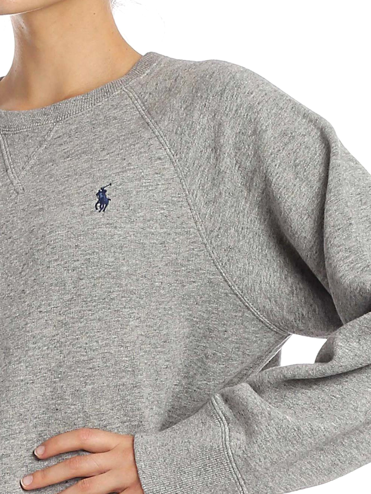 Sweatshirts & Sweaters Polo Ralph Lauren - Light grey crew neck sweatshirt  - 211704751012