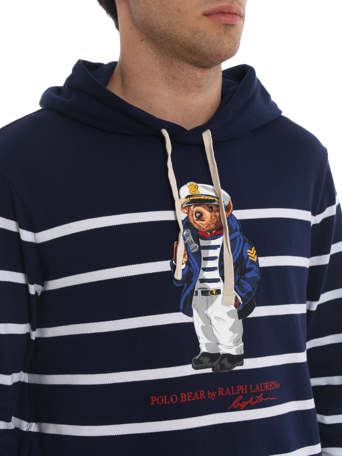 polo ralph lauren striped hoodie
