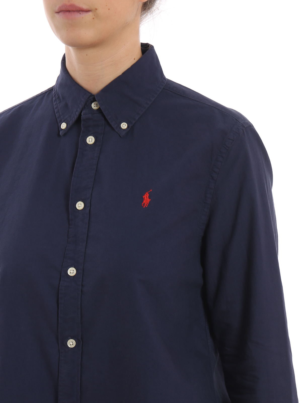 Shirts Polo Ralph Lauren - Oxford dark blue button-down shirt - 211732598001