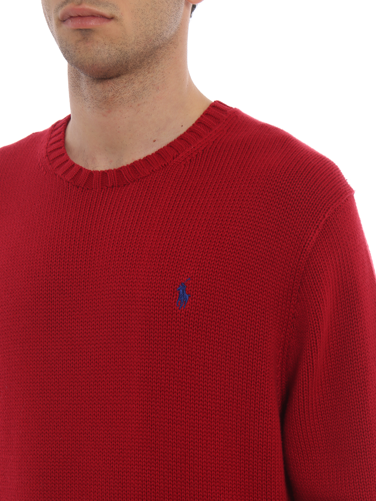 polo crew neck sweater