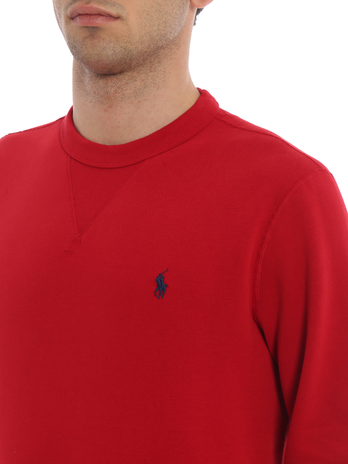 Sweatshirts & Sweaters Polo Ralph Lauren - Red soft cotton blend classic  sweatshirt - 710733123001