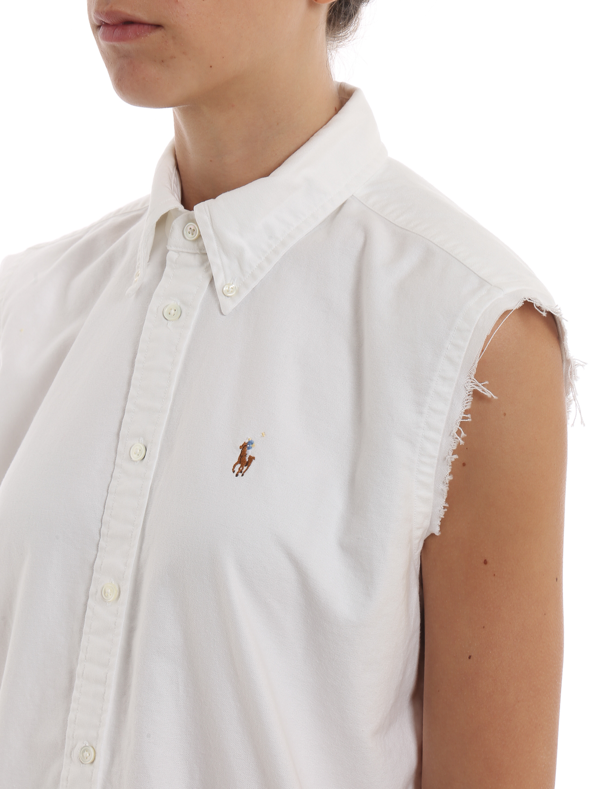 Maxi dresses Polo Ralph Lauren - Sleeveless cotton drill maxi shirt dress -  211745477001