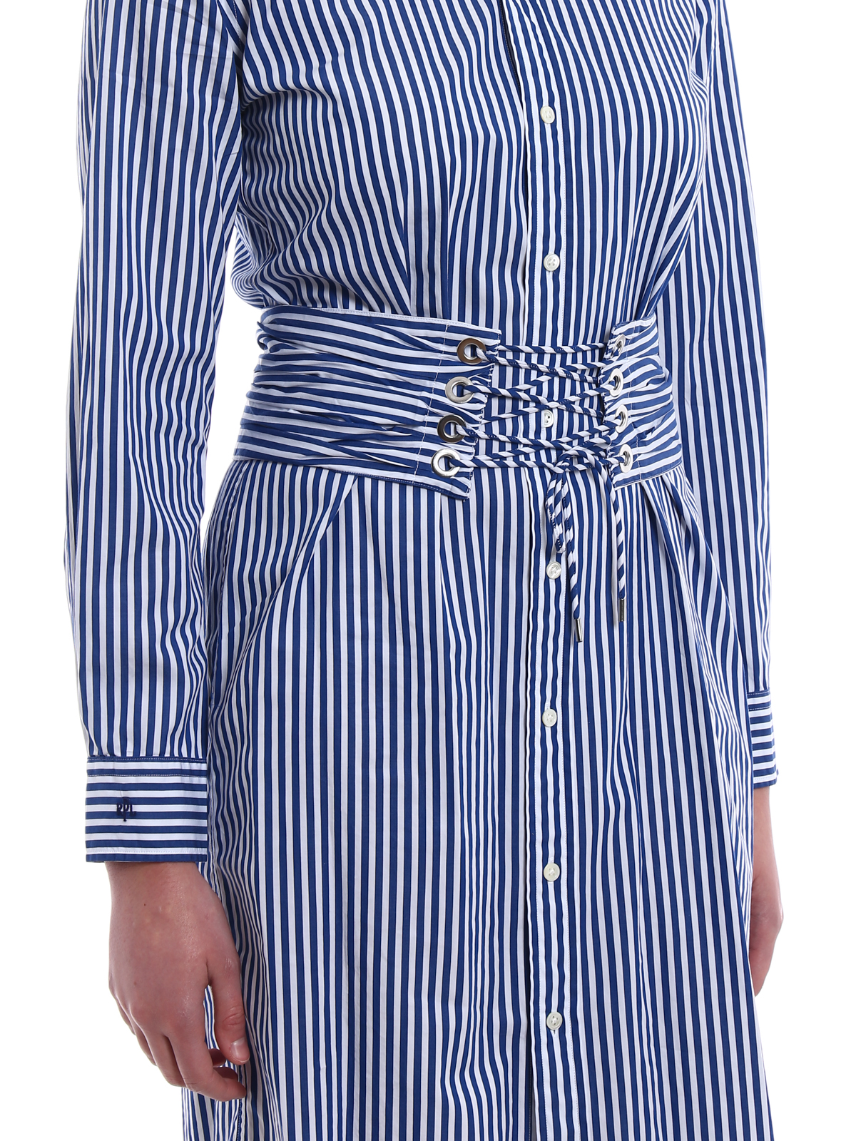 Short dresses Polo Ralph Lauren - Striped cotton shirt dress - 211695037001