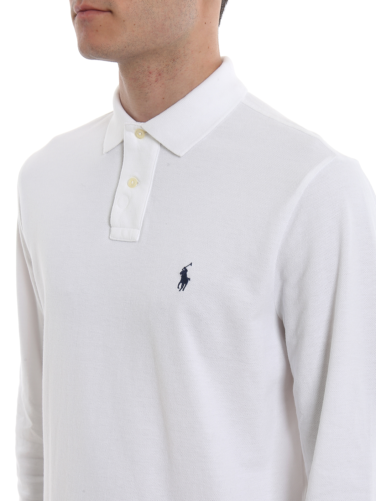 Polo shirts Polo Ralph Lauren - White long sleeve cotton polo - 710680790001