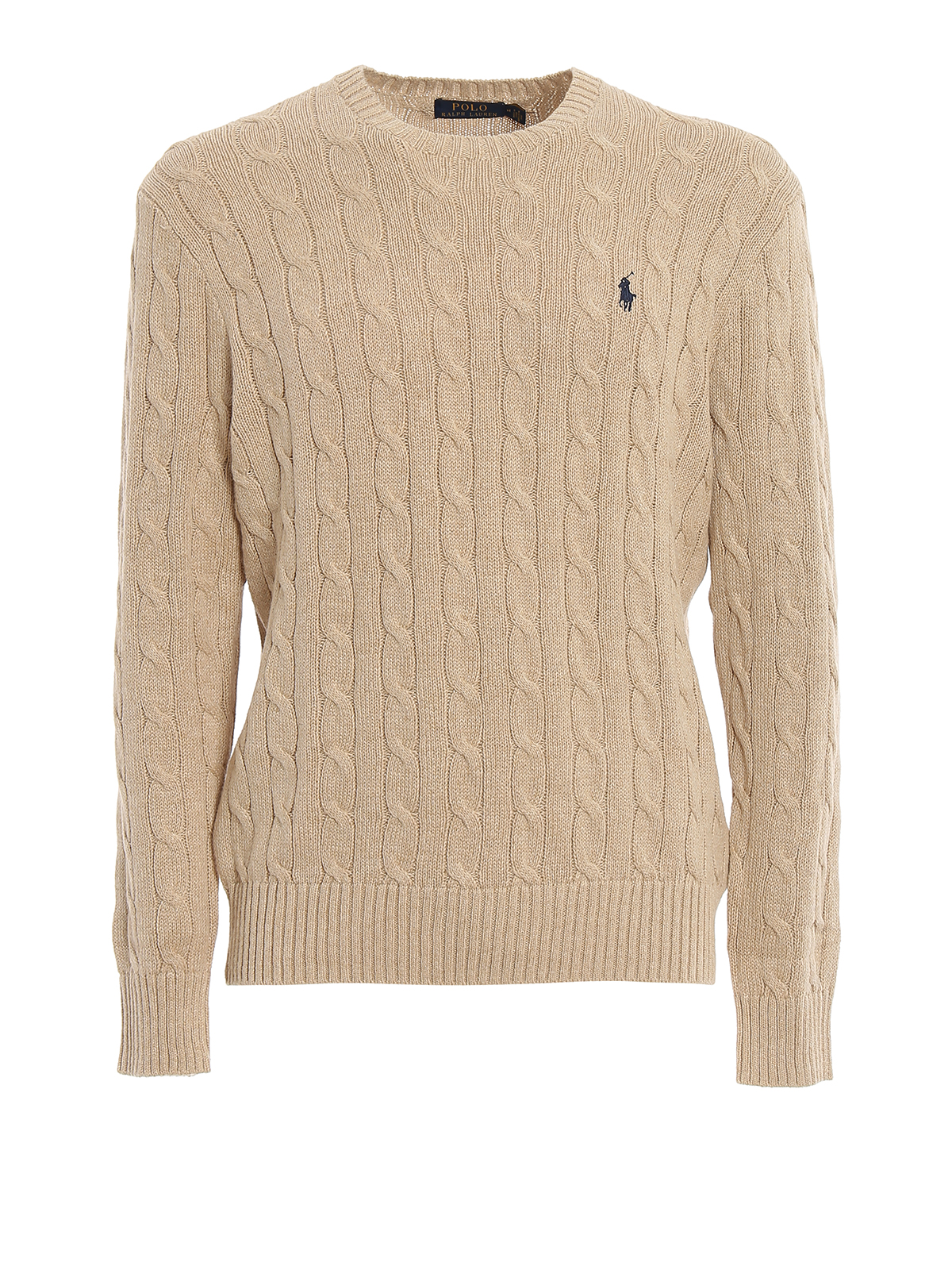 Crew necks Polo Ralph Lauren - Cable knit cotton sweater 