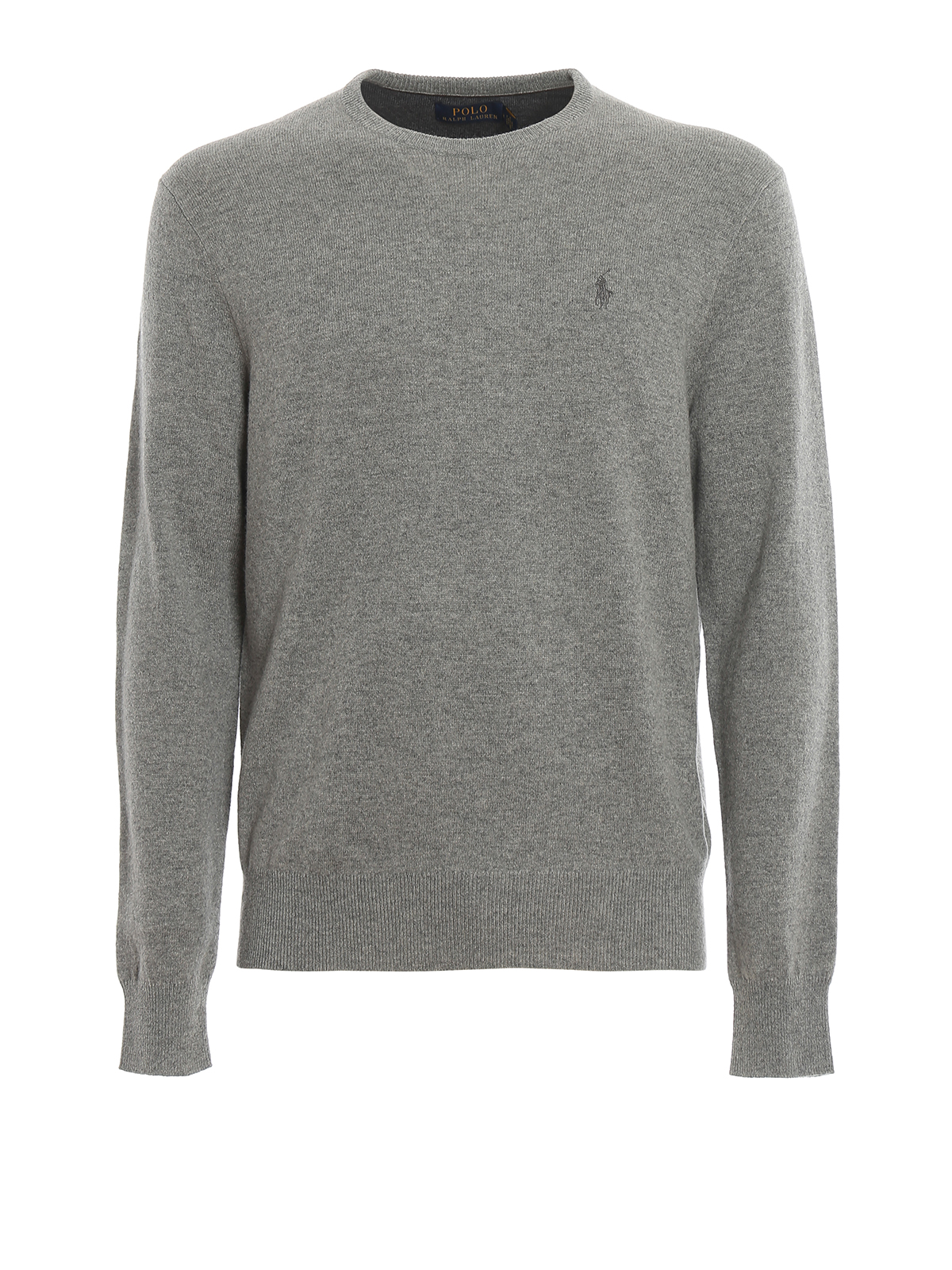 Crew necks Polo Ralph Lauren - Grey merino wool crew neck sweater -  710667378002