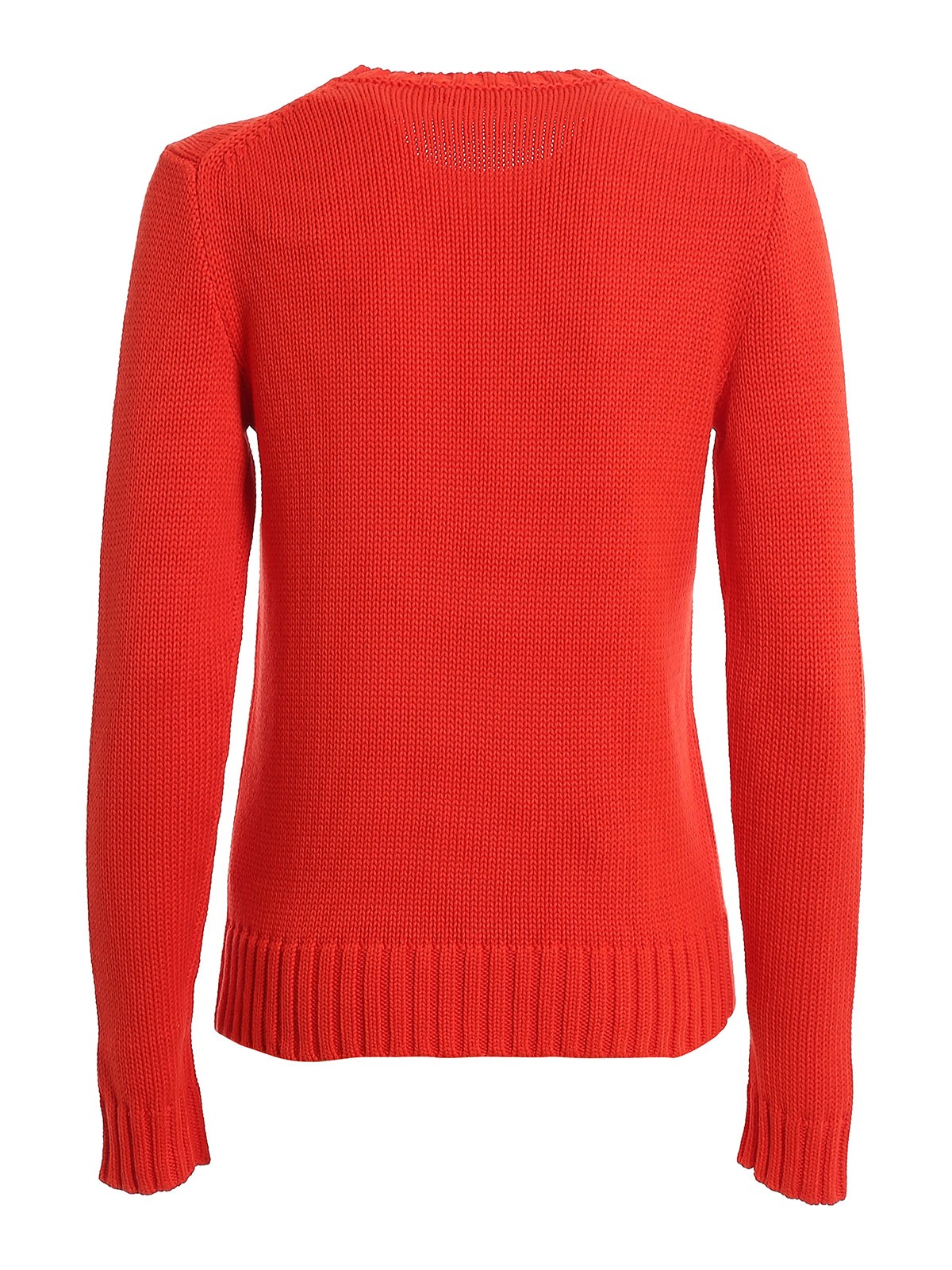 red sweater polo