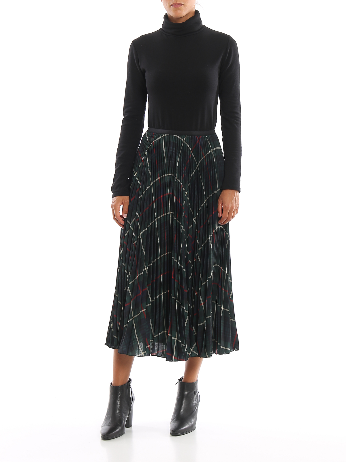 Long skirts Polo Ralph Lauren - Tartan pleated skirt - 211766916001