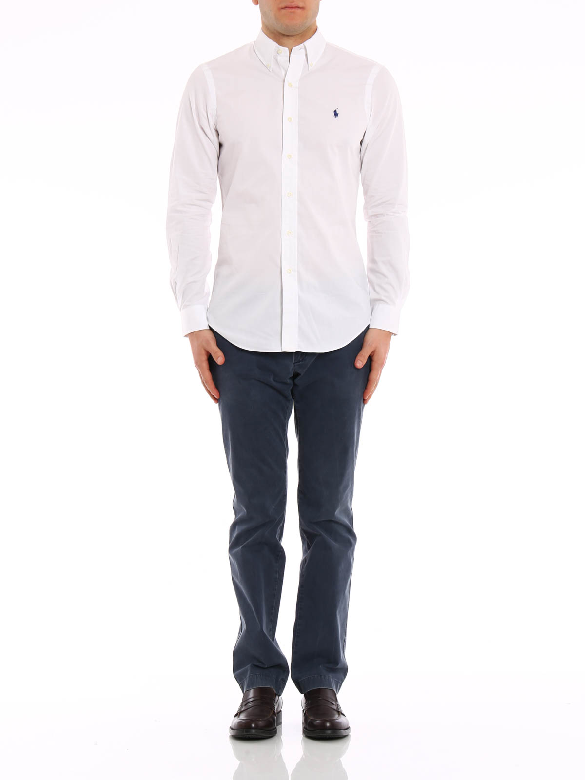 Camisas Polo Ralph Lauren - Camisa Blanca Para Hombre - A04WERDSC010191000