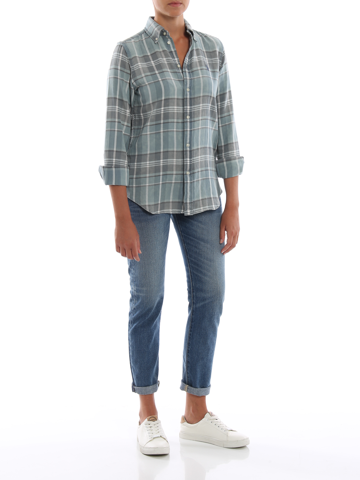 Shirts Polo Ralph Lauren - Faded check cotton flannel shirt - 211718002002