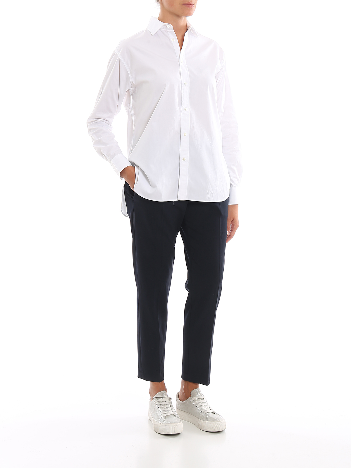 ralph lauren white poplin shirt