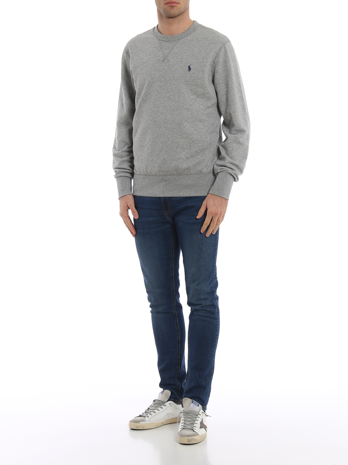 Sweatshirts & Sweaters Polo Ralph Lauren - Grey soft cotton blend classic  sweatshirt - 710733123004