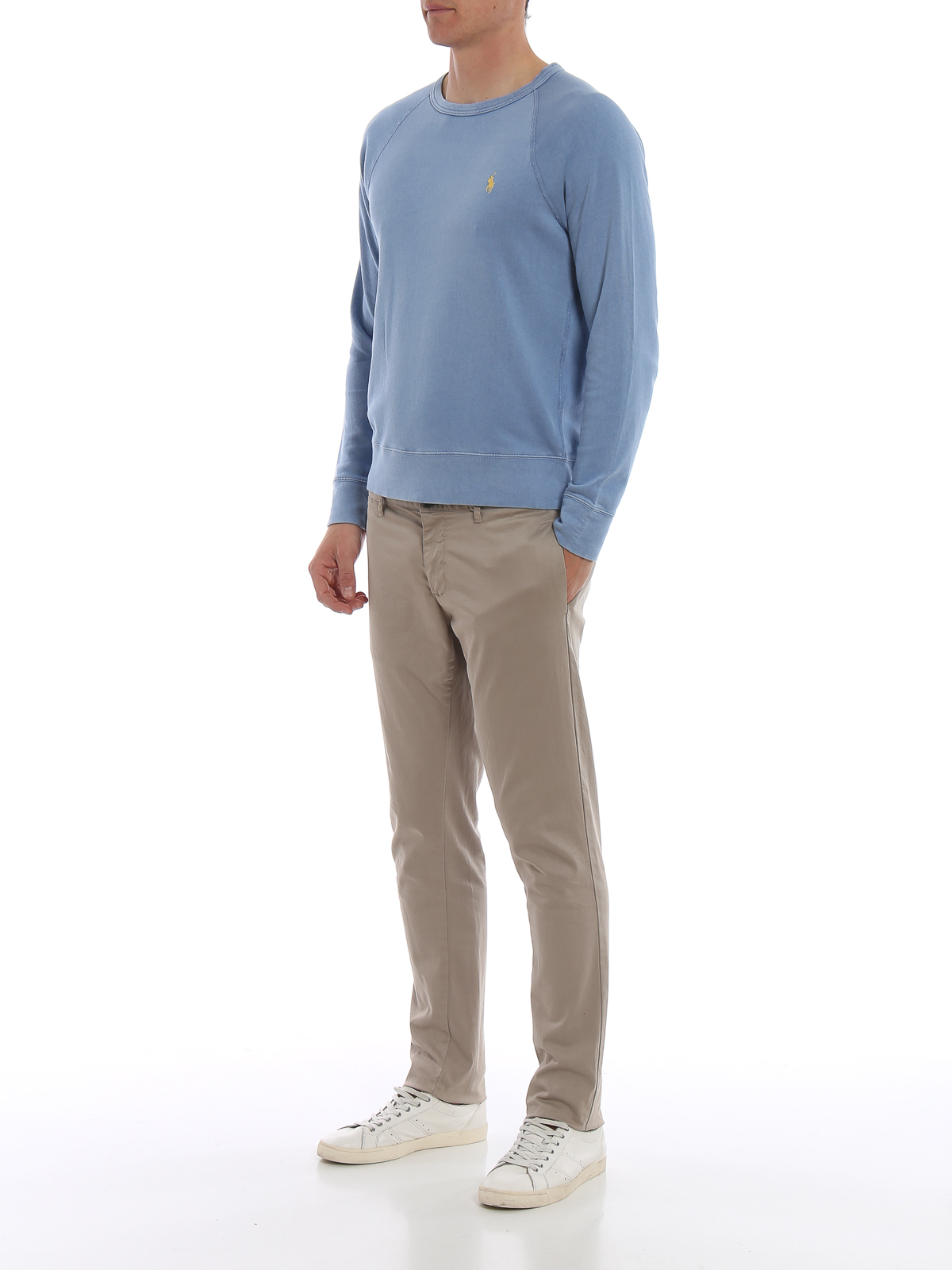 Sweatshirts & Sweaters Polo Ralph Lauren - Light blue cotton sweatshirt -  710644952020