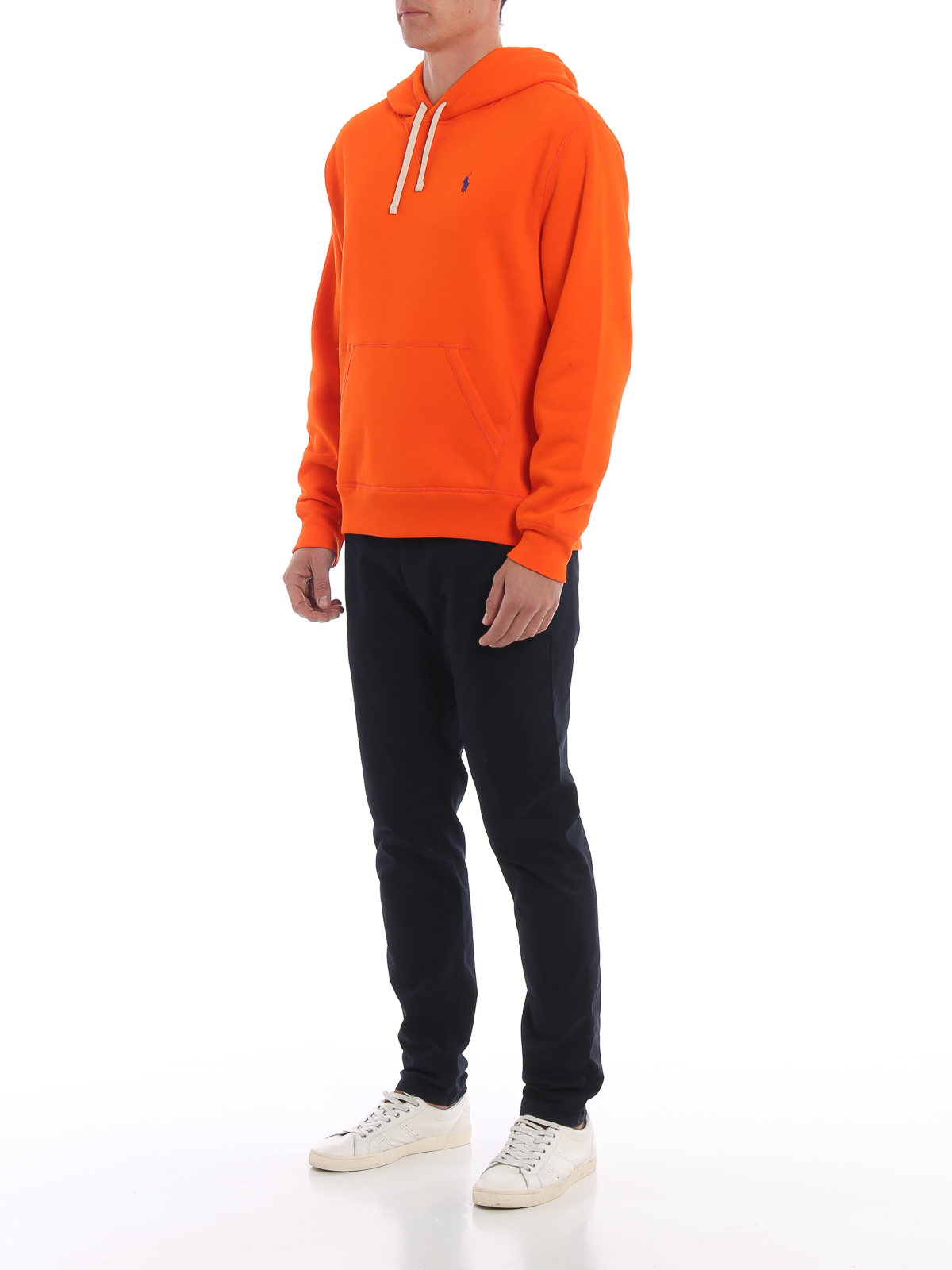 Ralph Polo Orange Lauren Hoodie Cotton Blend Sweatshirts LMVpqGSUz