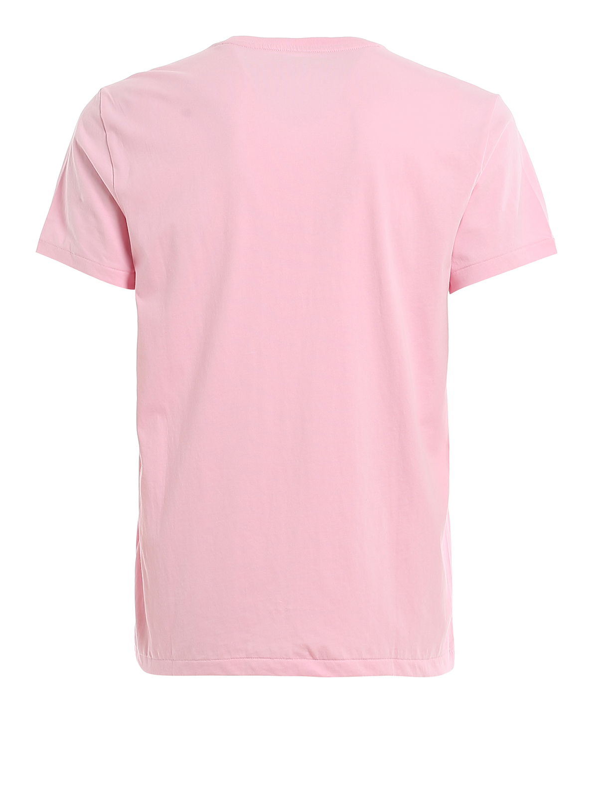 T-shirts Polo Ralph Lauren - Pink logo embroidery T-shirt - 710671438145