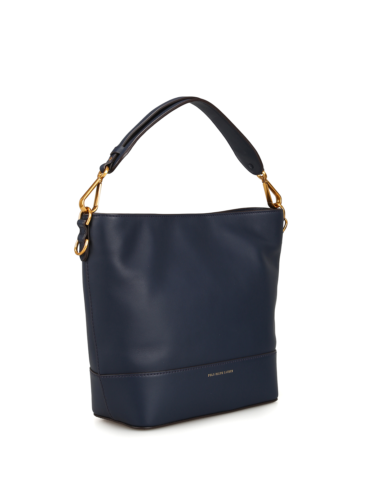 Totes bags Polo Ralph Lauren - Hobo S dark blue leather tote bag -  428728355006