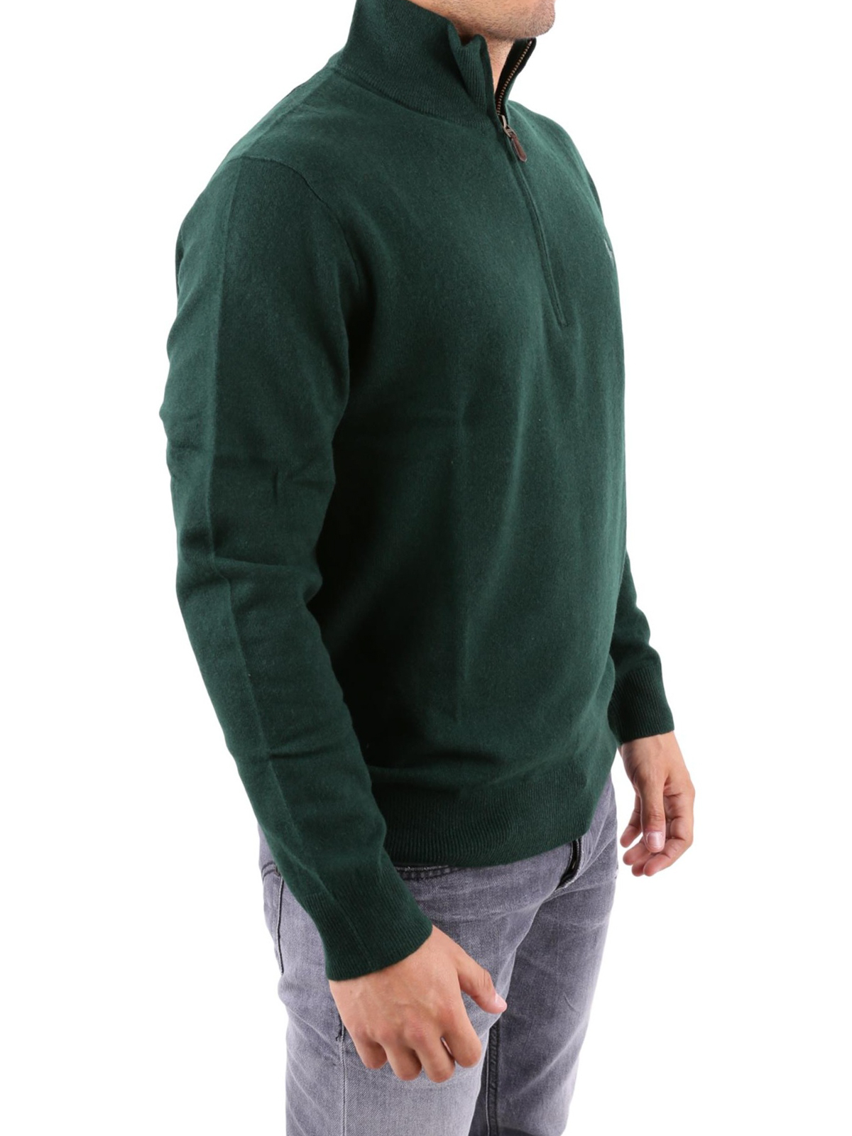 Turtlenecks & Polo necks Polo Ralph Lauren - Green wool zipped turtleneck  sweater - 710723053005