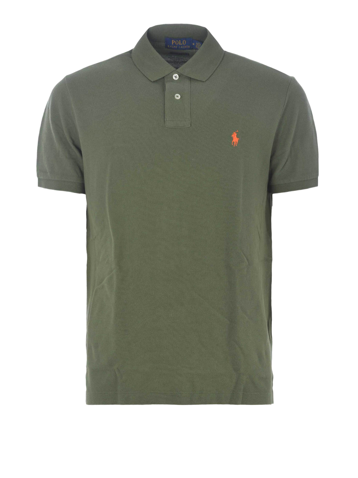 Army green custom slim fit polo shirt 