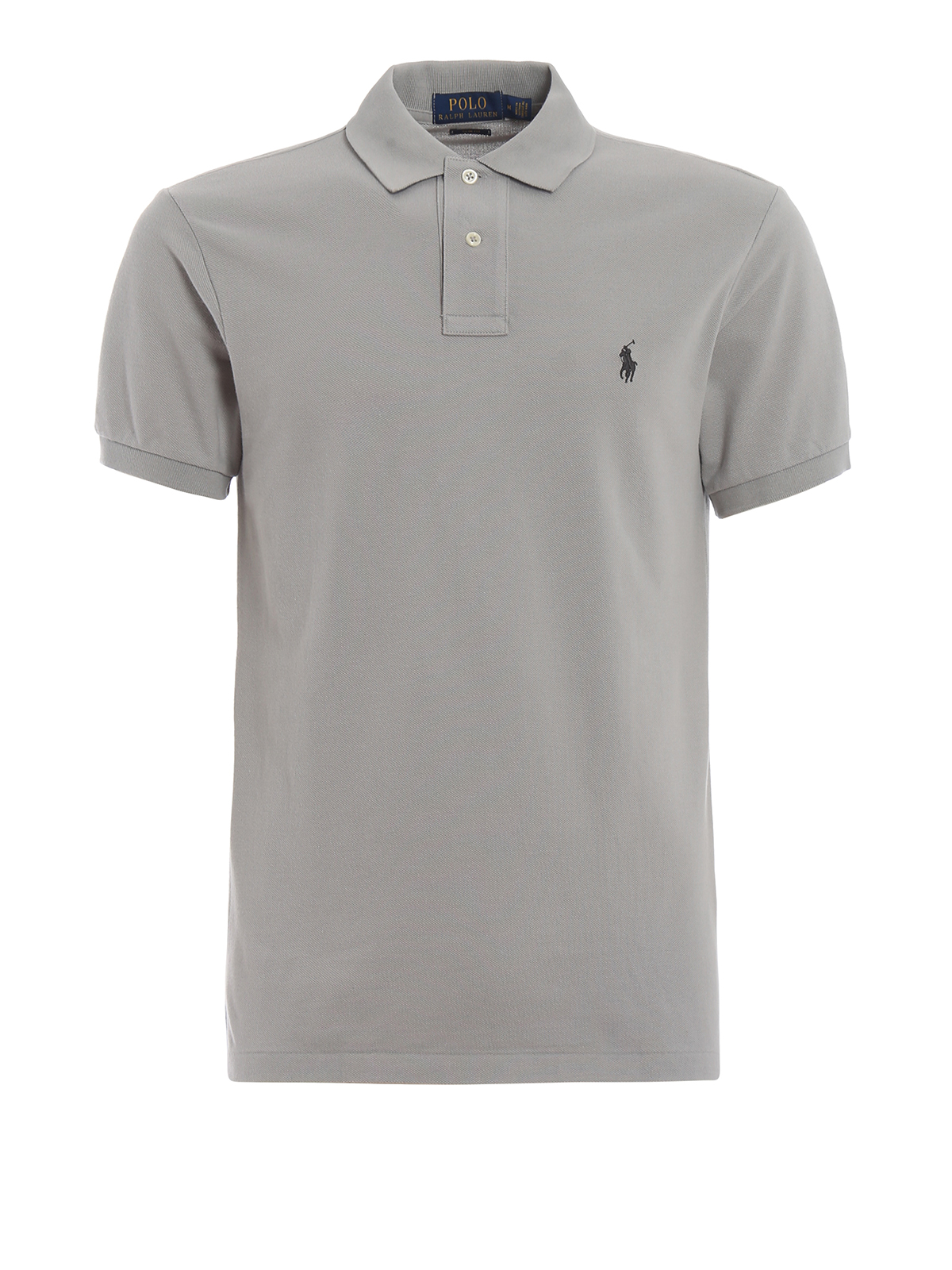 Polo shirts Polo Ralph Lauren - Classic grey polo shirt in pique cotton ...