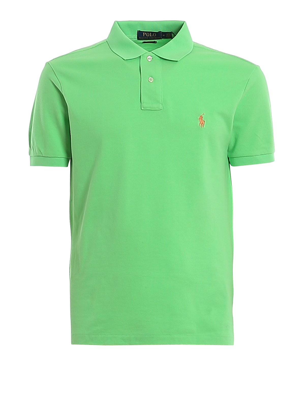 Polo shirts Polo Ralph Lauren - Green slim fit cotton pique polo ...