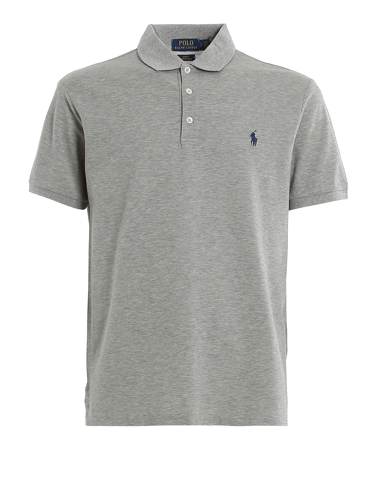 Polo shirts Polo Ralph Lauren - Grey slim polo shirt - 710541705026