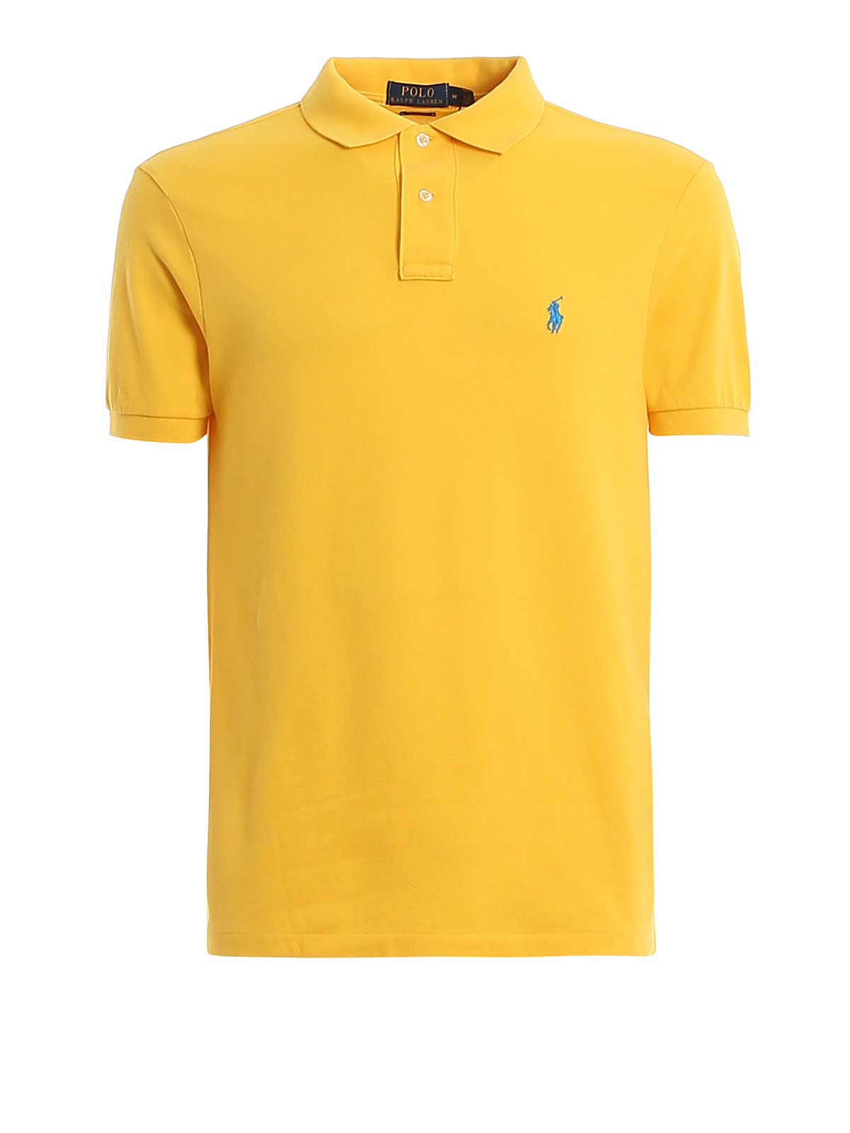 Polo shirts Polo Ralph Lauren - Logo embroidery yellow pique polo shirt -  710795080022