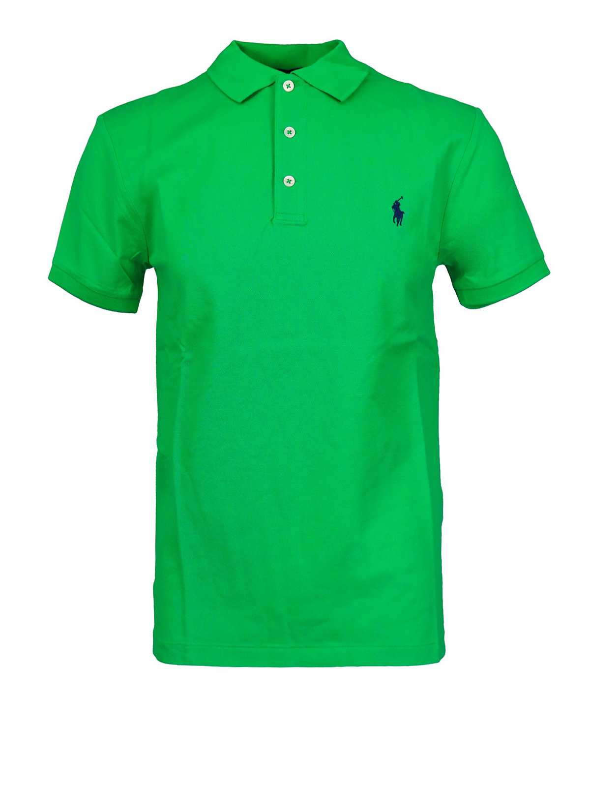 Polo shirts Polo Ralph Lauren - Logo green pique cotton polo shirt ...