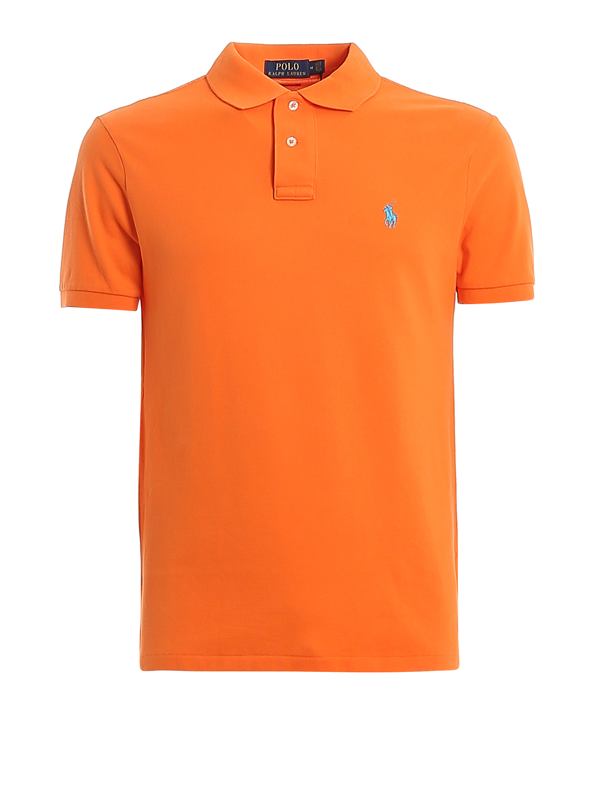 Polo shirts Polo Ralph Lauren - Orange cotton logo embroidery polo ...